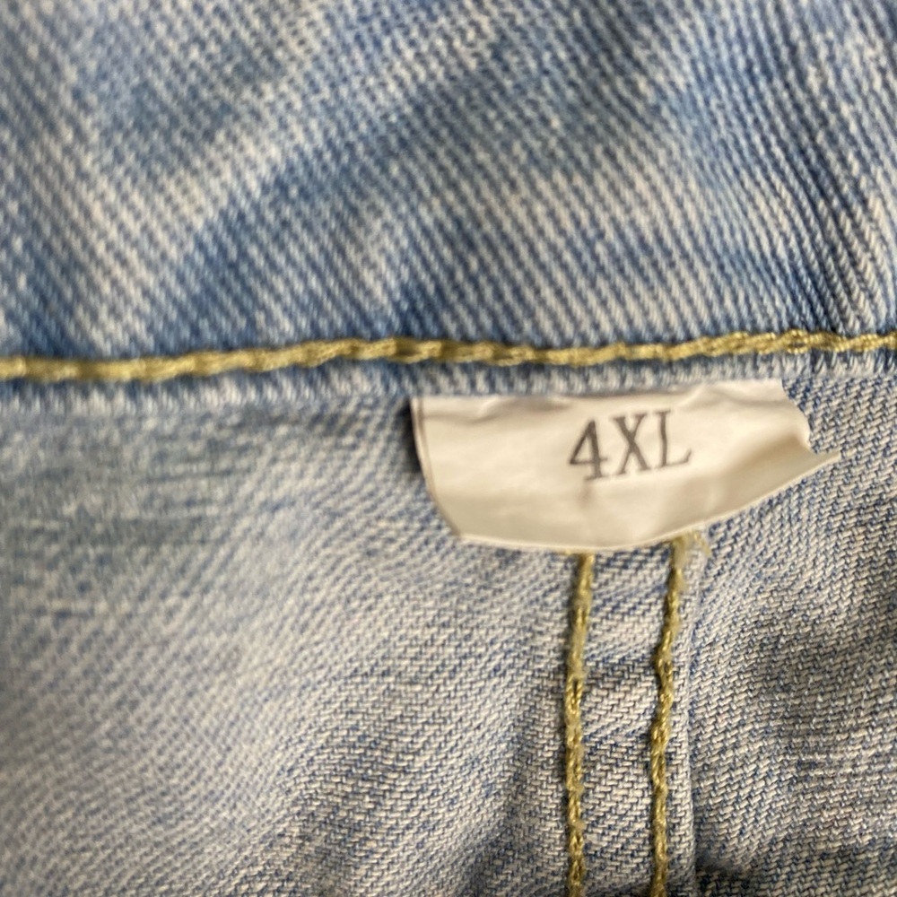 Plus Size Ripped Denim Shorts - Picture 3 of 3